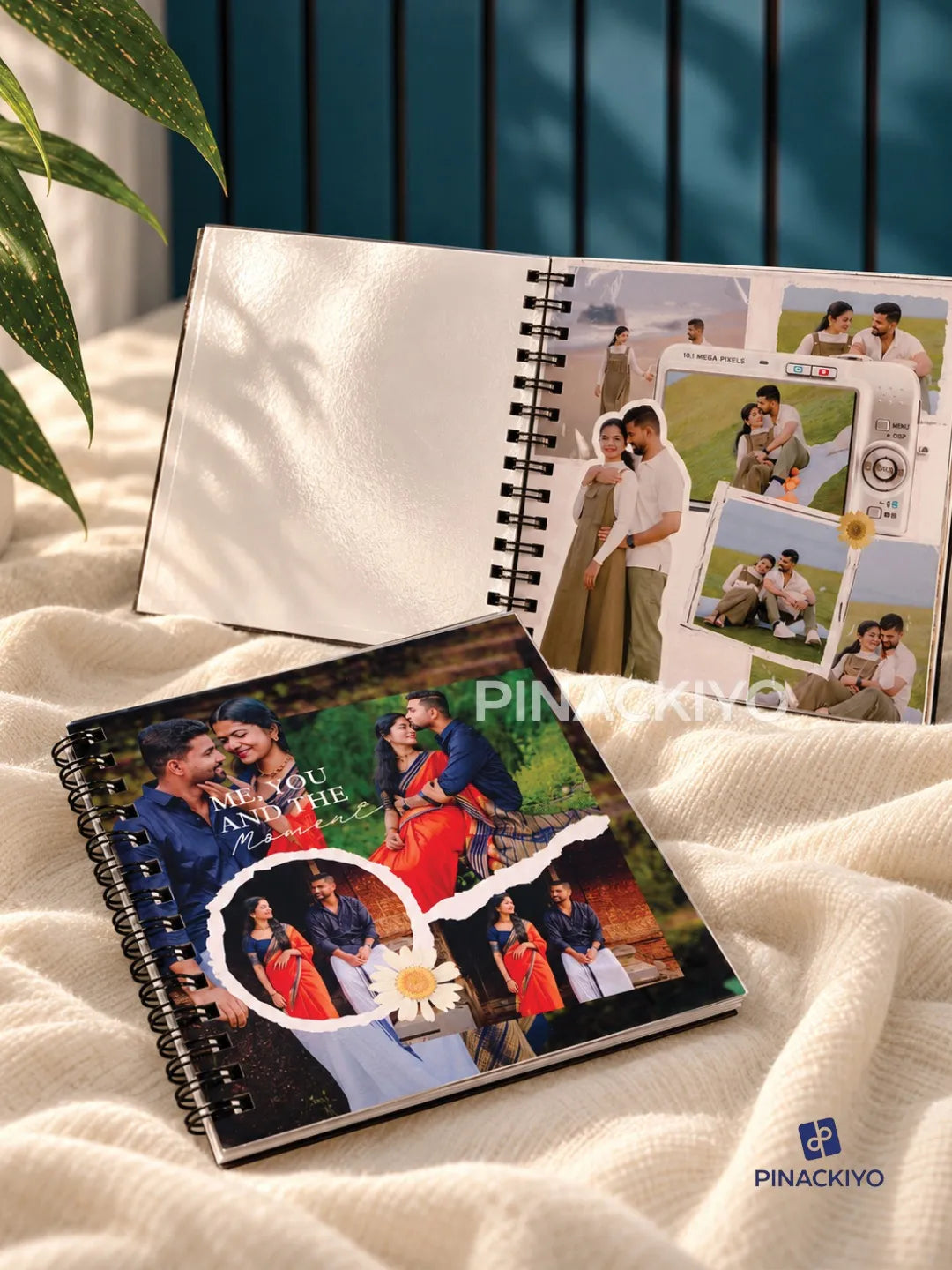 Portrait Spiral Photo Magazine 5 x 5 - Custom Flip Photo Album